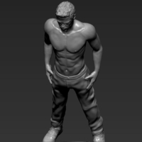 Tyler Durden Brad Pitt Fight Club for full color 3D printing - Thumbnail 19