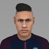 Neymar PSG ready for full color 3D printing - Thumbnail 6