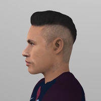 Neymar PSG ready for full color 3D printing - Thumbnail 7
