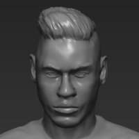 Neymar PSG ready for full color 3D printing - Thumbnail 20