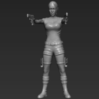 Lara Croft Tomb Raider 3D printing ready stl obj - Thumbnail 2