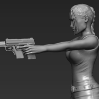 Lara Croft Tomb Raider 3D printing ready stl obj - Thumbnail 9