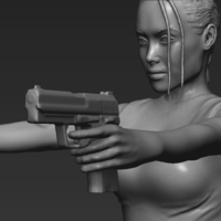 Lara Croft Tomb Raider 3D printing ready stl obj - Thumbnail 12