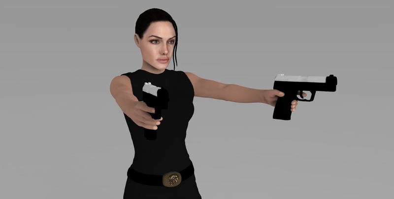 Neymar PSG ready for full color 3D printing