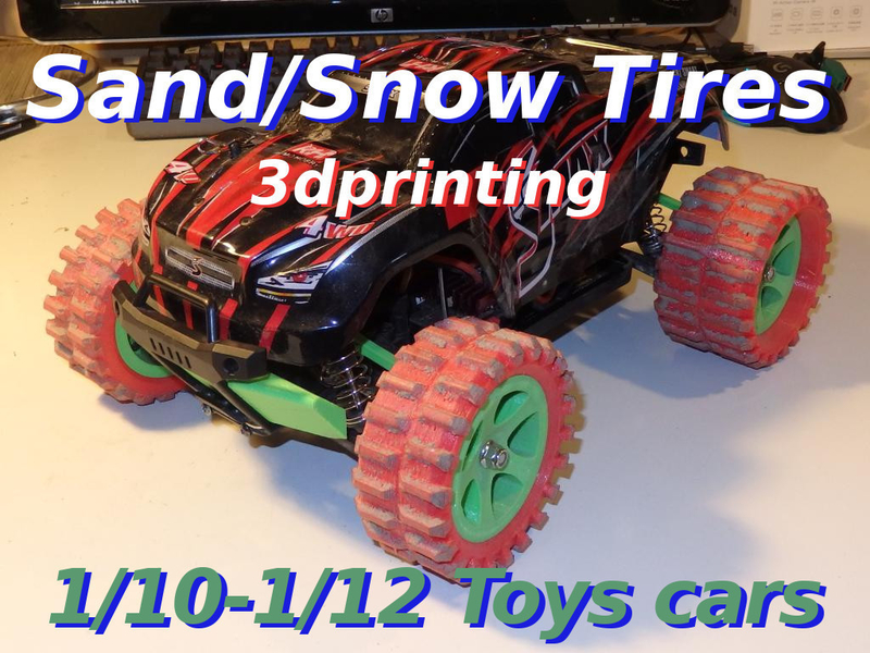 Sand/Snow Tires for 1/10-1/12 rc toys cars   