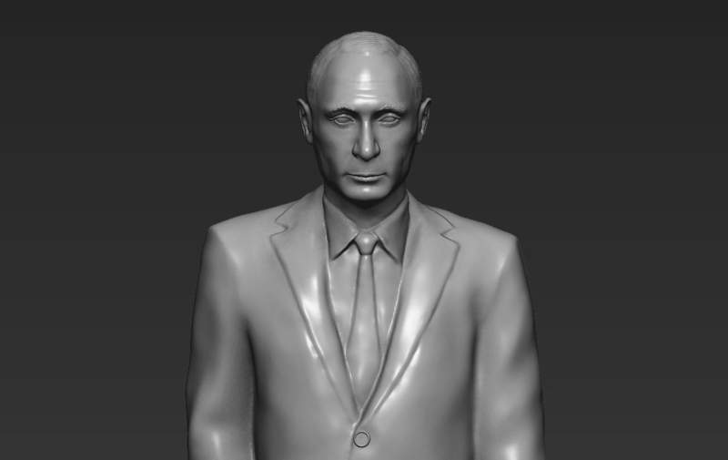 Vladimir Putin 3D printing ready stl obj