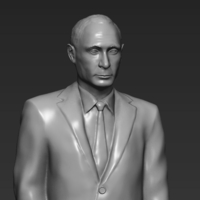 Vladimir Putin 3D printing ready stl obj - Thumbnail 6