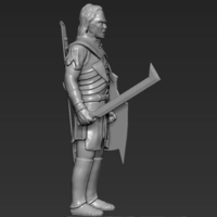 Lurtz Uruk-Hai The Lord of the Rings 3D printing ready - Thumbnail 5