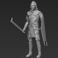 Lurtz Uruk-Hai The Lord of the Rings 3D printing ready - Thumbnail 8