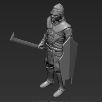Lurtz Uruk-Hai The Lord of the Rings 3D printing ready - Thumbnail 20