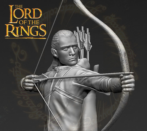 Legolas The Lord of the Rings 3D printing ready stl obj