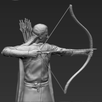Legolas The Lord of the Rings 3D printing ready stl obj - Thumbnail 4