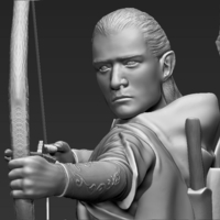 Legolas The Lord of the Rings 3D printing ready stl obj - Thumbnail 7