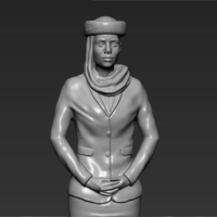 Emirates Airline stewardess 3D printing ready stl ob - Thumbnail 1