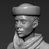 Emirates Airline stewardess 3D printing ready stl ob - Thumbnail 3