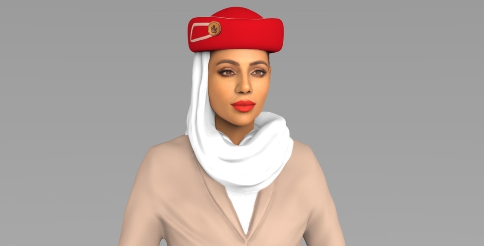 Emirates Airline stewardess ready for full color 3D printing 3D Print 230156