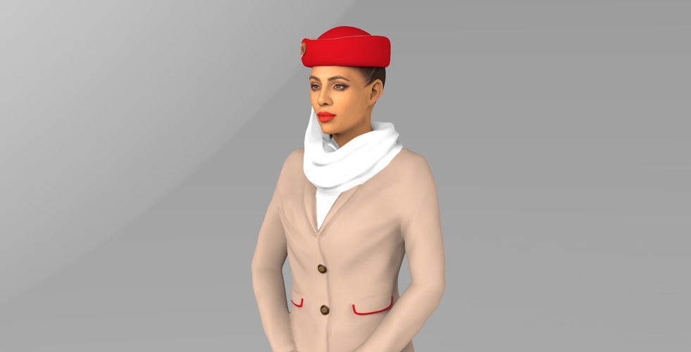 Emirates Airline stewardess ready for full color 3D printing 3D Print 230158