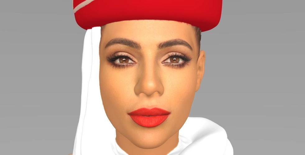 Emirates Airline stewardess ready for full color 3D printing 3D Print 230162