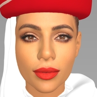 Emirates Airline stewardess ready for full color 3D printing - Thumbnail 7
