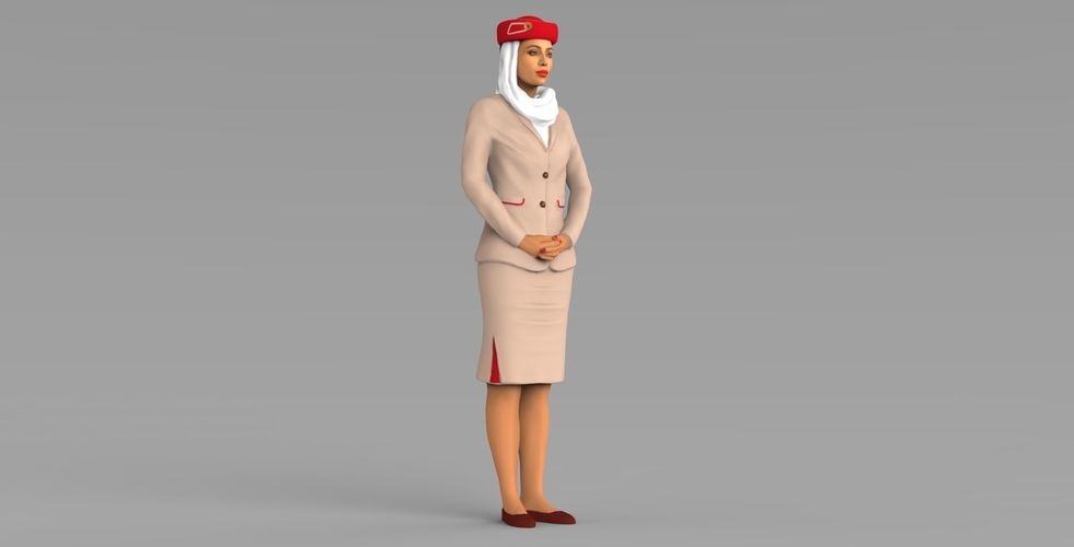 Emirates Airline stewardess ready for full color 3D printing 3D Print 230163