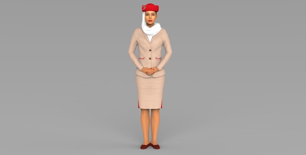 Emirates Airline stewardess ready for full color 3D printing 3D Print 230165