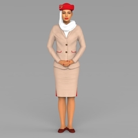 Emirates Airline stewardess ready for full color 3D printing - Thumbnail 10