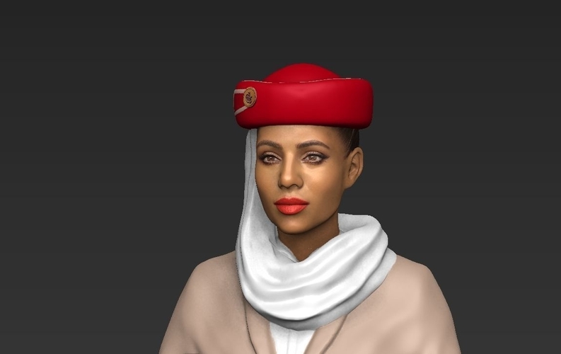 Emirates Airline stewardess ready for full color 3D printing 3D Print 230167