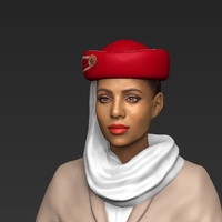 Emirates Airline stewardess ready for full color 3D printing - Thumbnail 12
