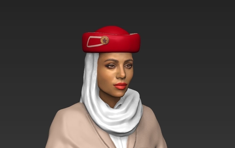Emirates Airline stewardess ready for full color 3D printing 3D Print 230168