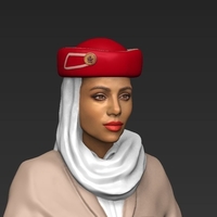 Emirates Airline stewardess ready for full color 3D printing - Thumbnail 13