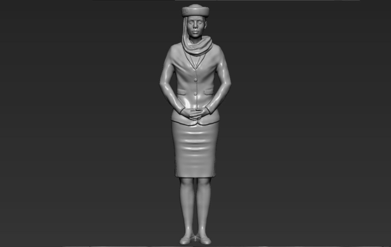 Emirates Airline stewardess ready for full color 3D printing 3D Print 230174
