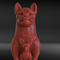 Egyptian Cat Sculpture - Thumbnail 4