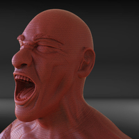 Angry Man Sculpture - Thumbnail 1