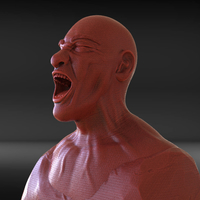 Small Angry Man Sculpture 3D Printing 230261