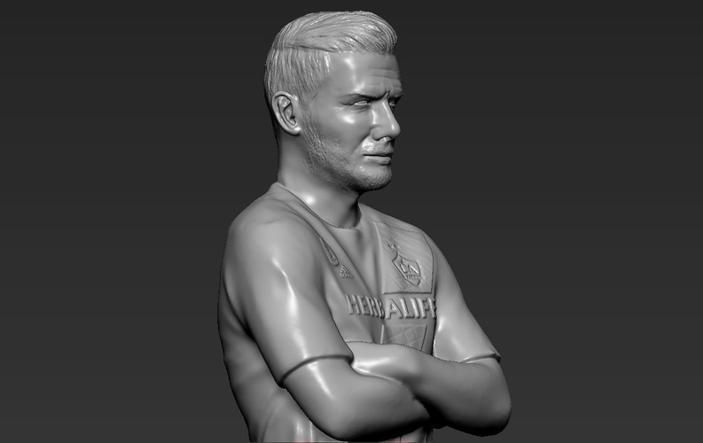 David Beckham 3D printing ready stl obj 3D Print 230321