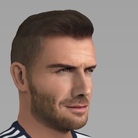 David Beckham LA Galaxy ready for full color 3D printing - Thumbnail 11