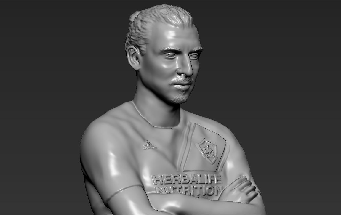 STL file Zlatan Ibrahimovic LA Galaxy ready for full color 3D