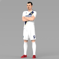 Small Zlatan Ibrahimovic LA Galaxy ready for full color 3D printing 3D Printing 230364