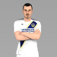 Zlatan Ibrahimovic LA Galaxy ready for full color 3D printing - Thumbnail 2