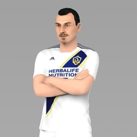 Zlatan Ibrahimovic LA Galaxy ready for full color 3D printing - Thumbnail 3
