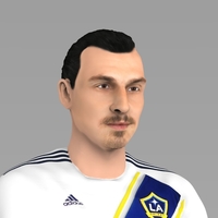 Zlatan Ibrahimovic LA Galaxy ready for full color 3D printing - Thumbnail 5