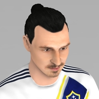 Zlatan Ibrahimovic LA Galaxy ready for full color 3D printing - Thumbnail 6