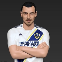 Zlatan Ibrahimovic LA Galaxy ready for full color 3D printing - Thumbnail 8