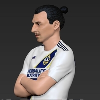 Zlatan Ibrahimovic LA Galaxy ready for full color 3D printing - Thumbnail 9