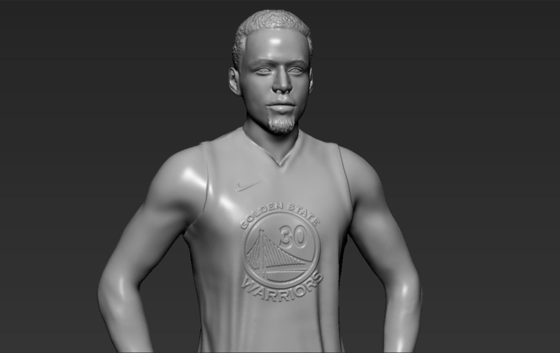 Stephen Curry 3D printing ready stl obj formats