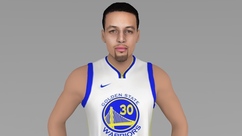 Stephen Curry ready for full color 3D printing