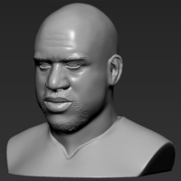 Shaq ONeal bust 3D printing ready stl obj - Thumbnail 2