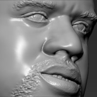 Shaq ONeal bust 3D printing ready stl obj - Thumbnail 9