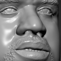 Shaq ONeal bust 3D printing ready stl obj - Thumbnail 12