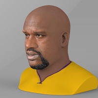 Shaq ONeal bust ready for full color 3D printing - Thumbnail 4